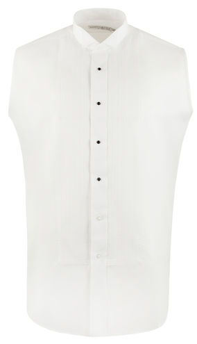 SixStarUniforms Men's Sleeveless Tuxedo Shirt 